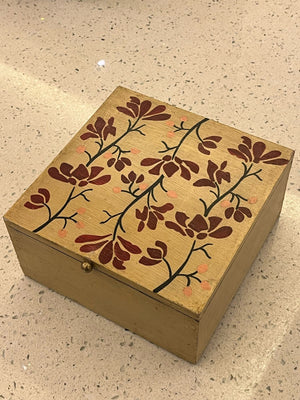 Mango wood box carved