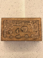 Mango wood box carved