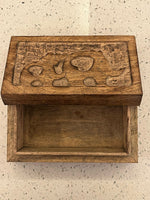Mango wood box carved
