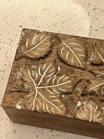 Mango wood box carved