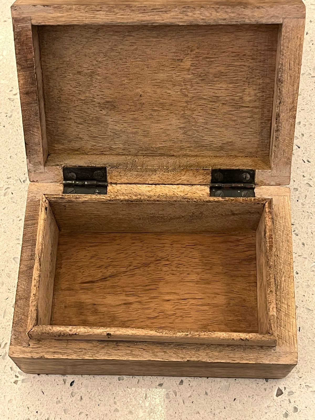 Mango wood box carved