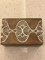 Mango wood box carved