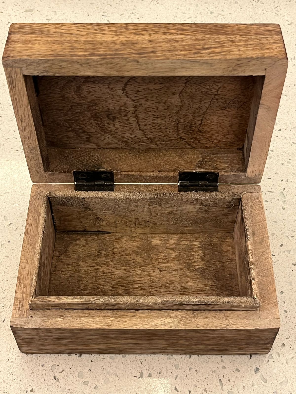 Mango wood box carved
