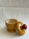Wooden kum kum box - set of 2