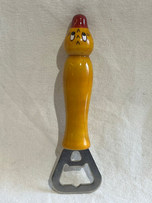Wooden animal bottle opener