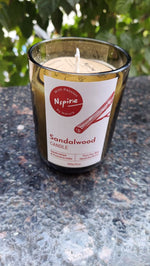 Upcycled Wine Bottle Candle