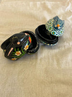 Paper mache Rabbit box painted