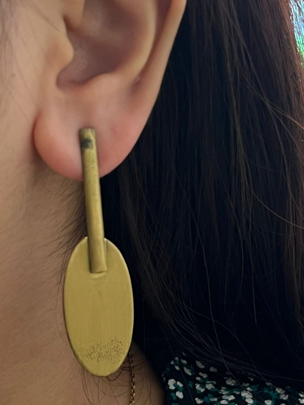 Brass earrings