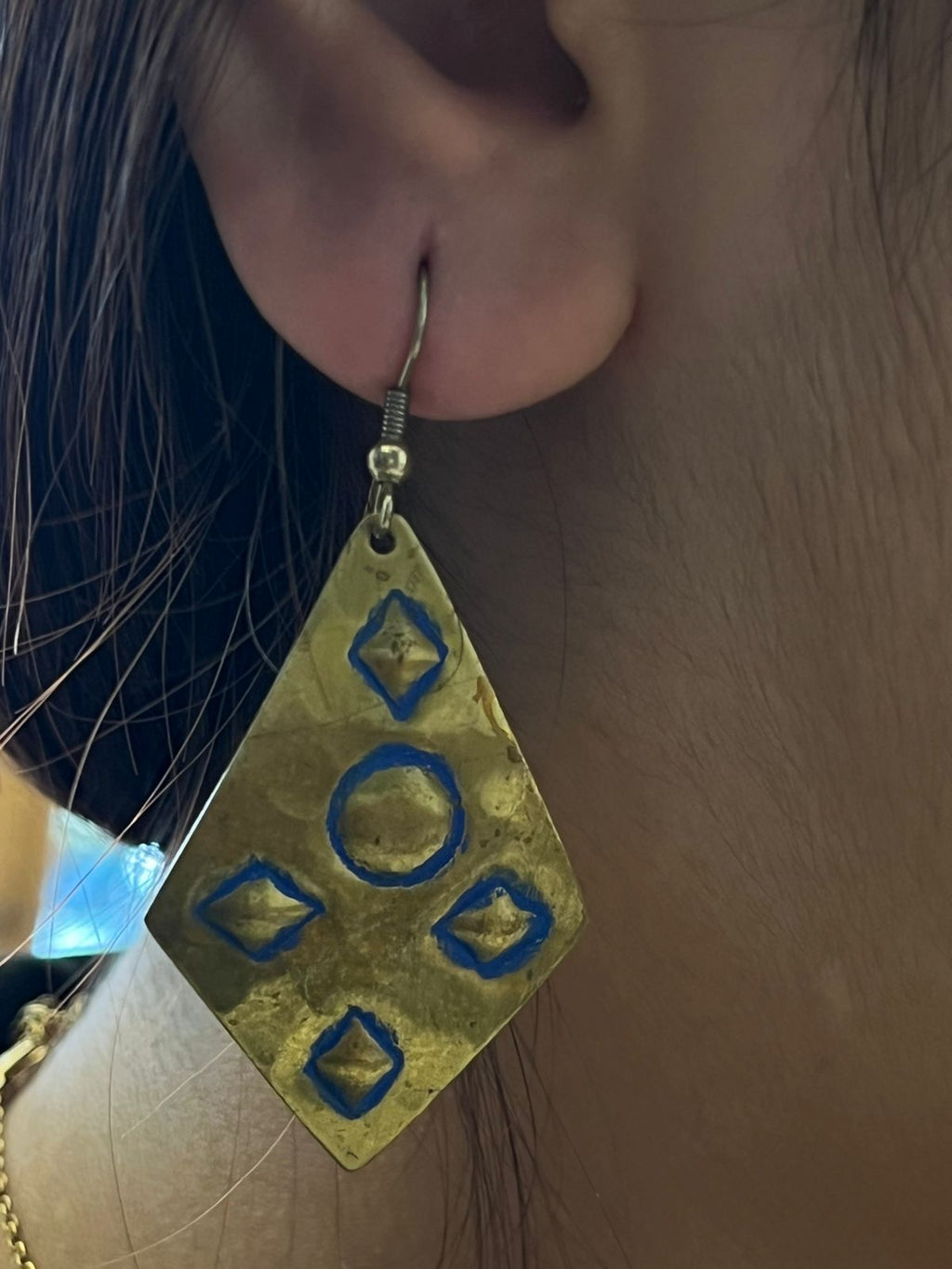Brass earrings