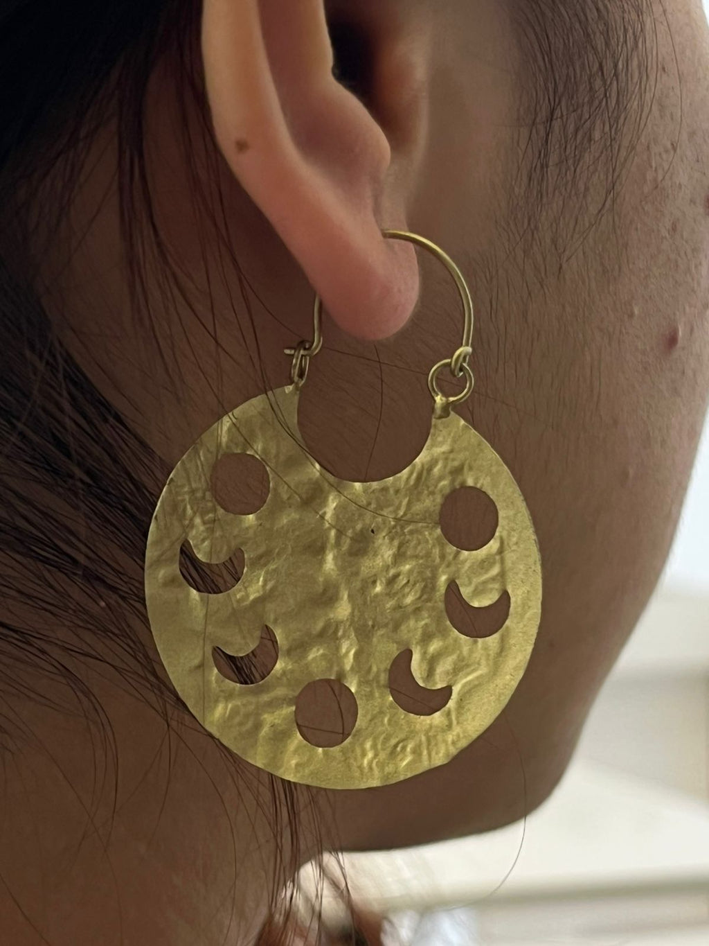 Brass earrings
