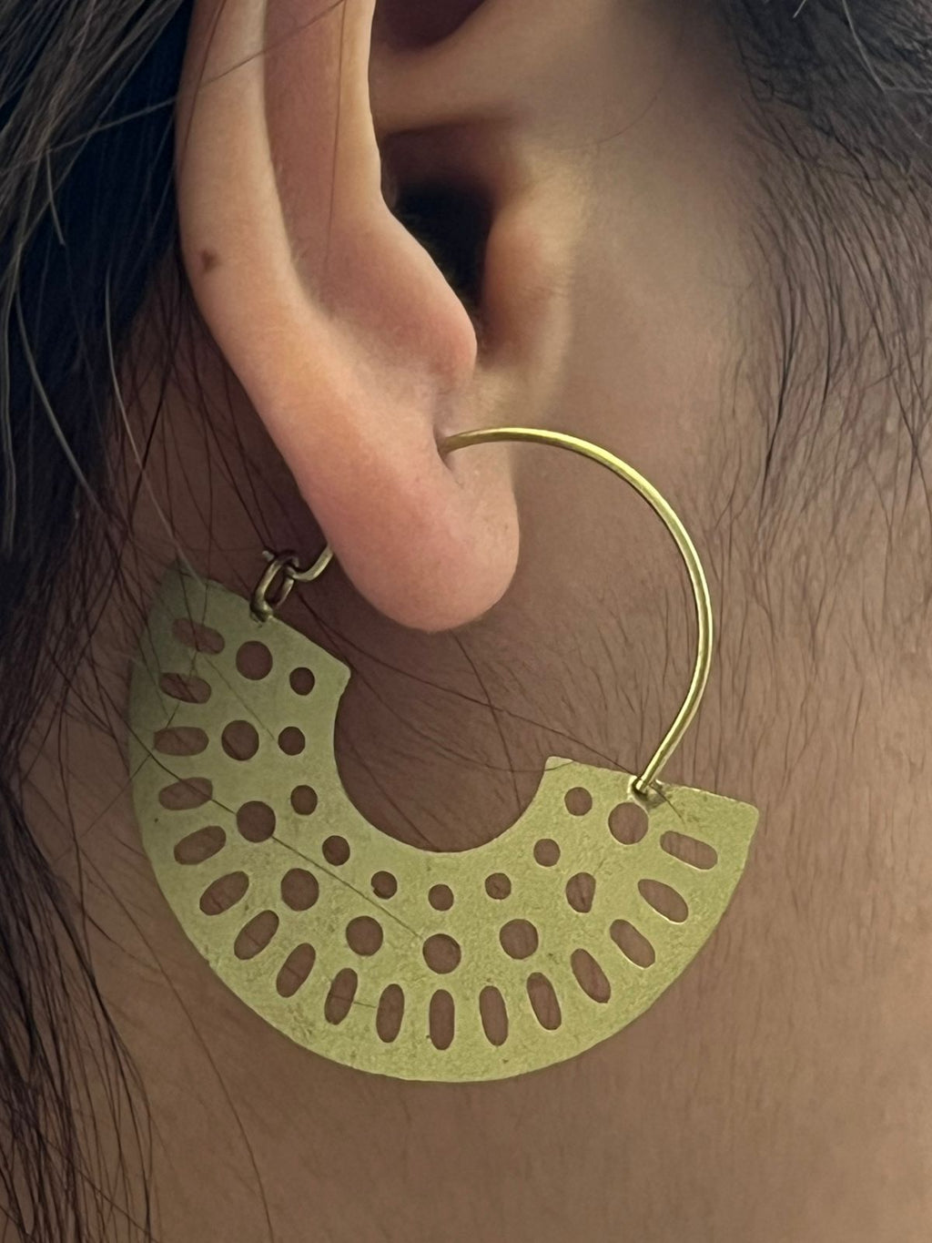 Brass earrings
