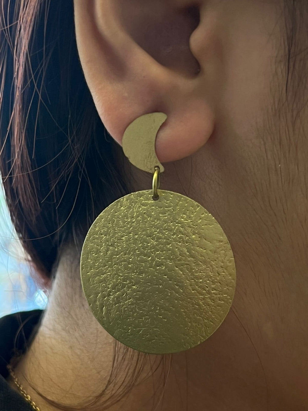 Brass earrings