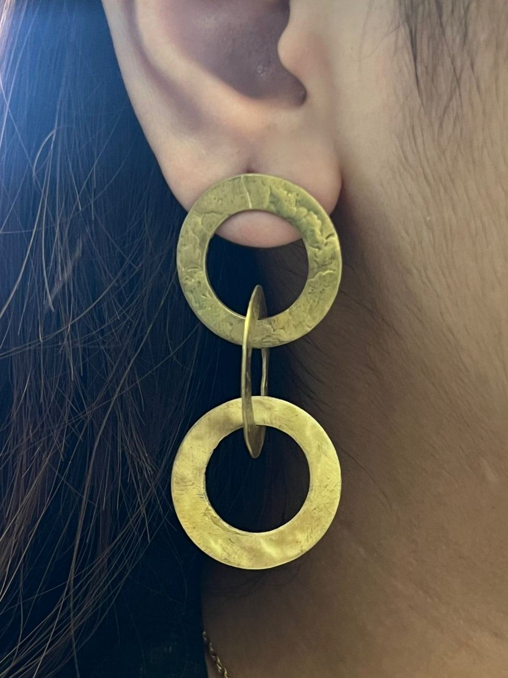 Brass earrings
