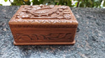 Carved Walnut Wood Box