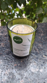 Upcycled Wine Bottle Candle