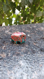 Paper Mache Elephant Key Chain