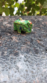 Paper Mache Elephant Key Chain