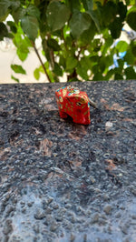 Paper Mache Elephant Key Chain