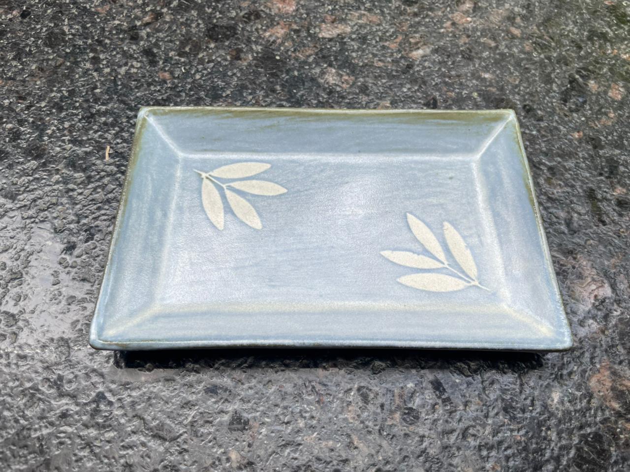 Celadon leaf trays - Rectangle