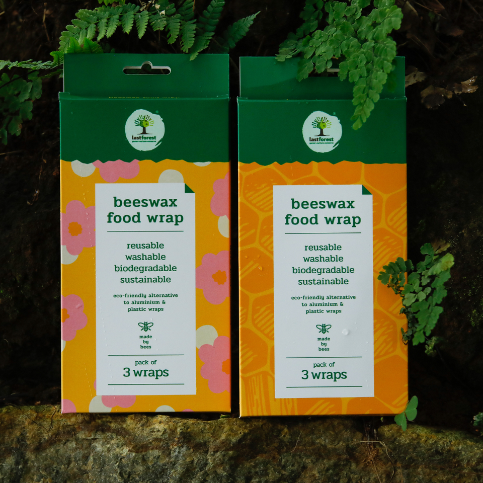 Beeswax food wrap set of 3