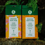 Beeswax food wrap set of 3
