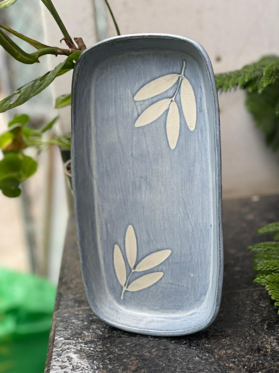 Celadon leaf trays
