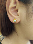 Ball and pearl stud