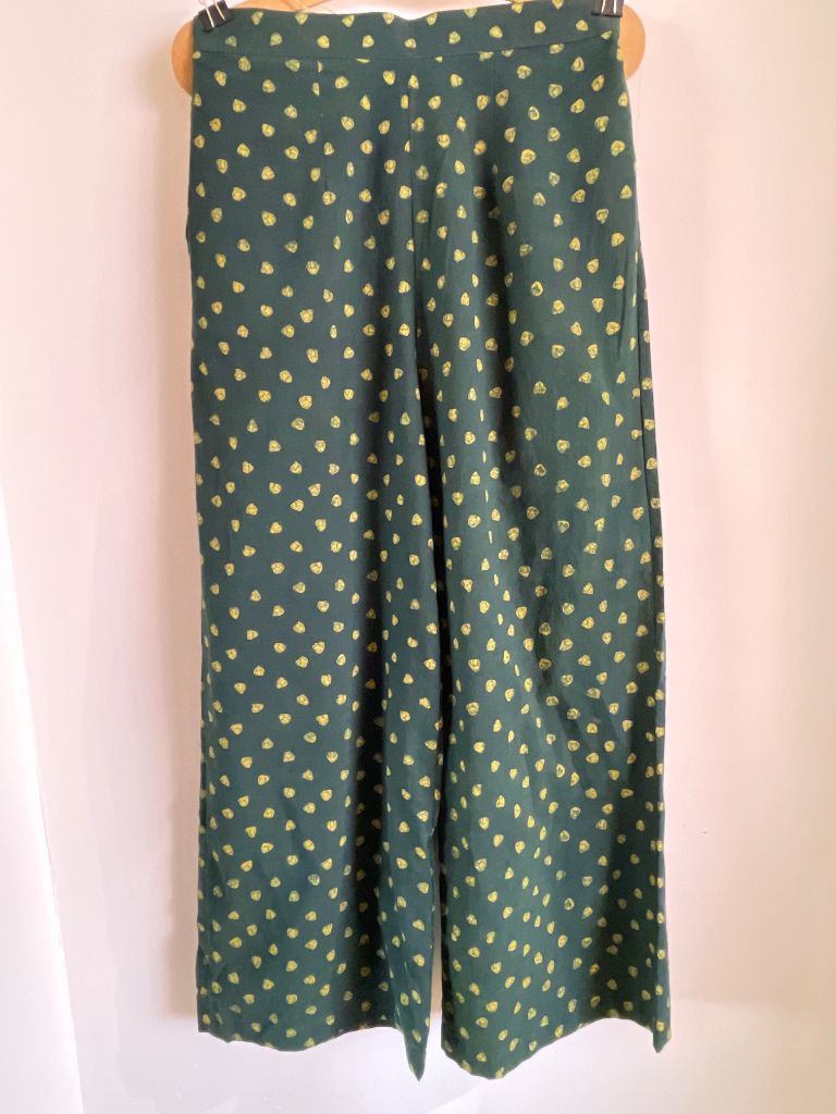 Olive wide leg pants