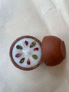 Terracotta Diya candle