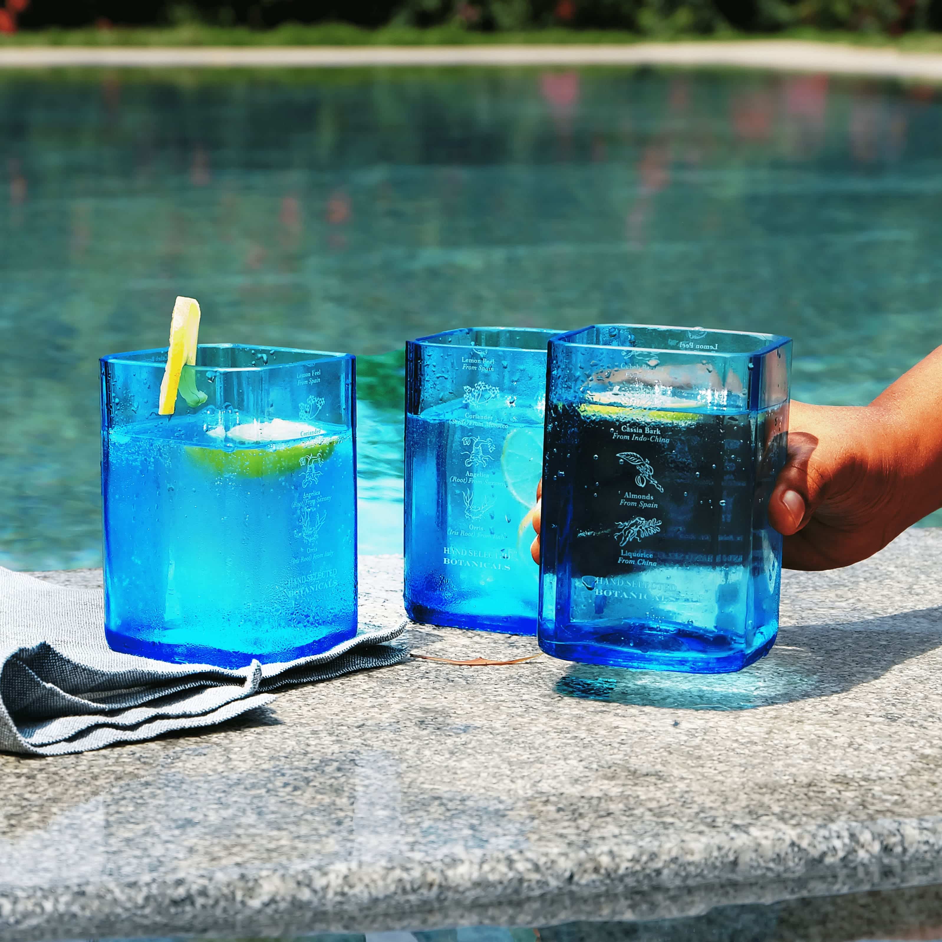 Bombay Sapphire glass