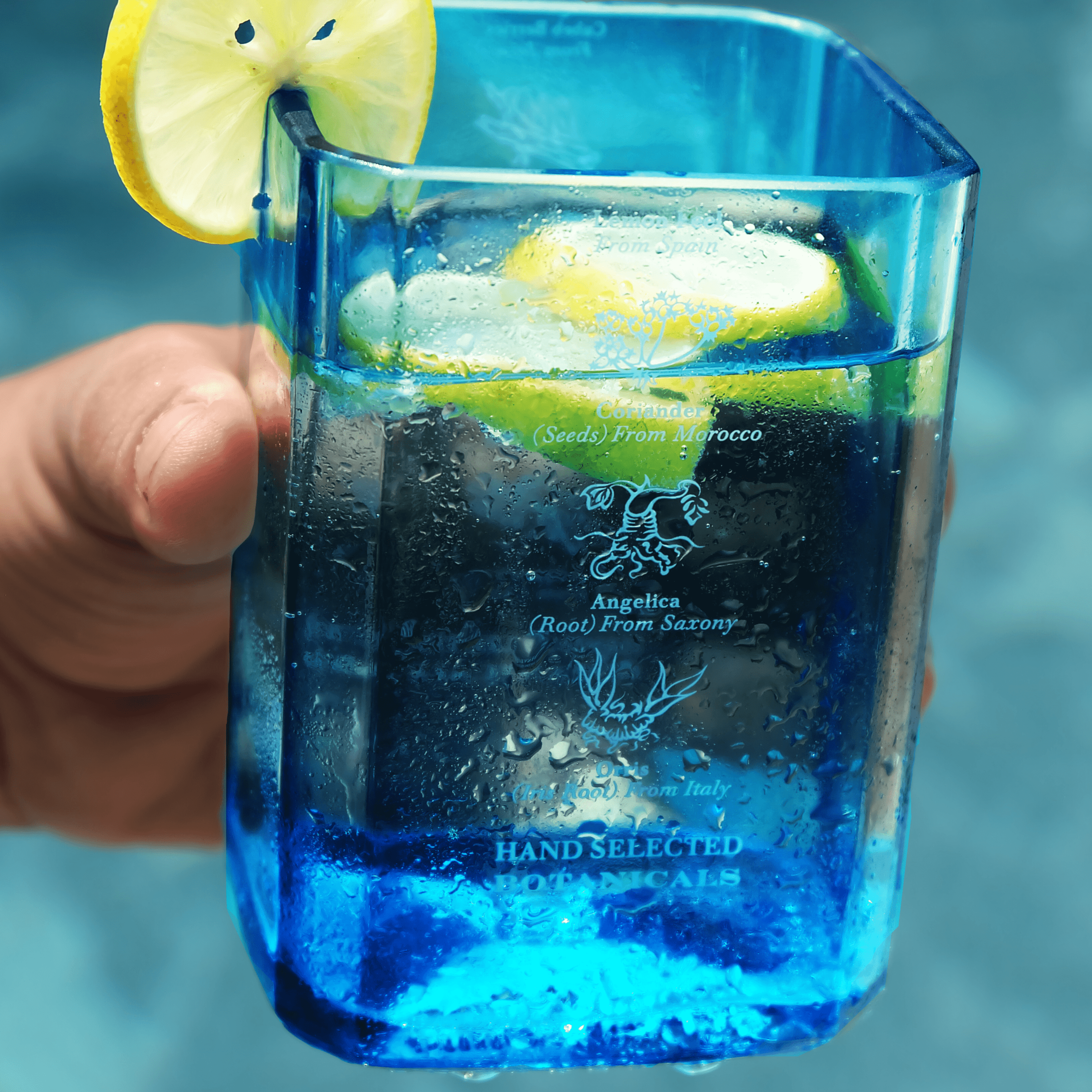 Bombay Sapphire glass