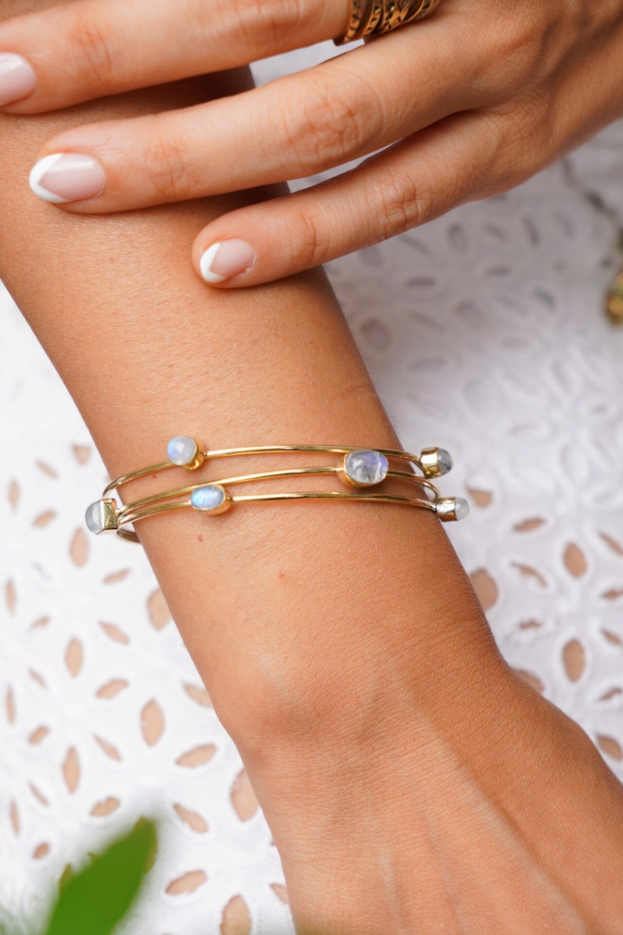 Moonstone 3 in 1 bangle