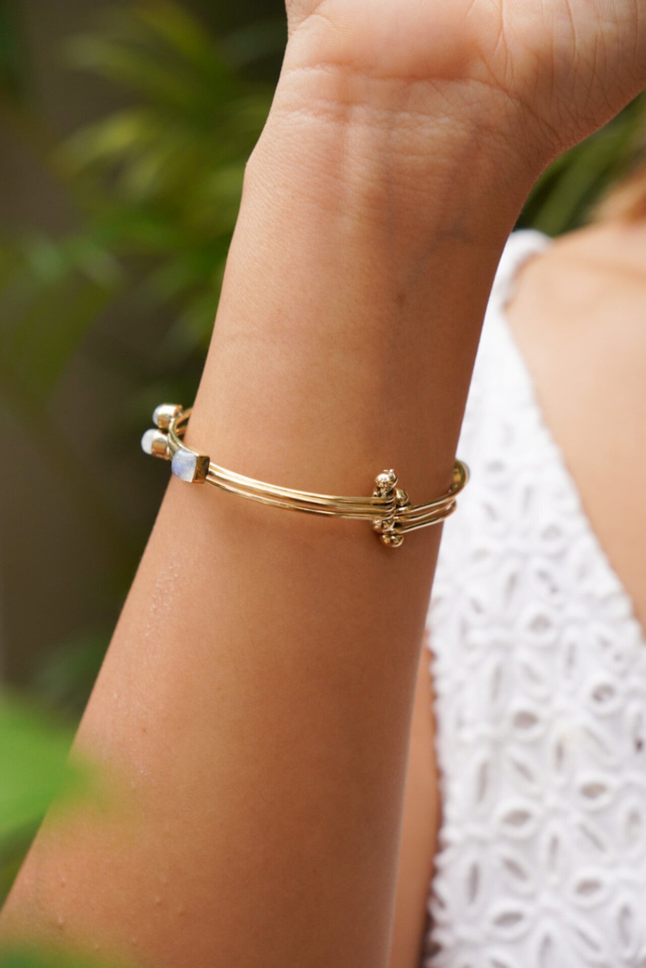Moonstone 3 in 1 bangle