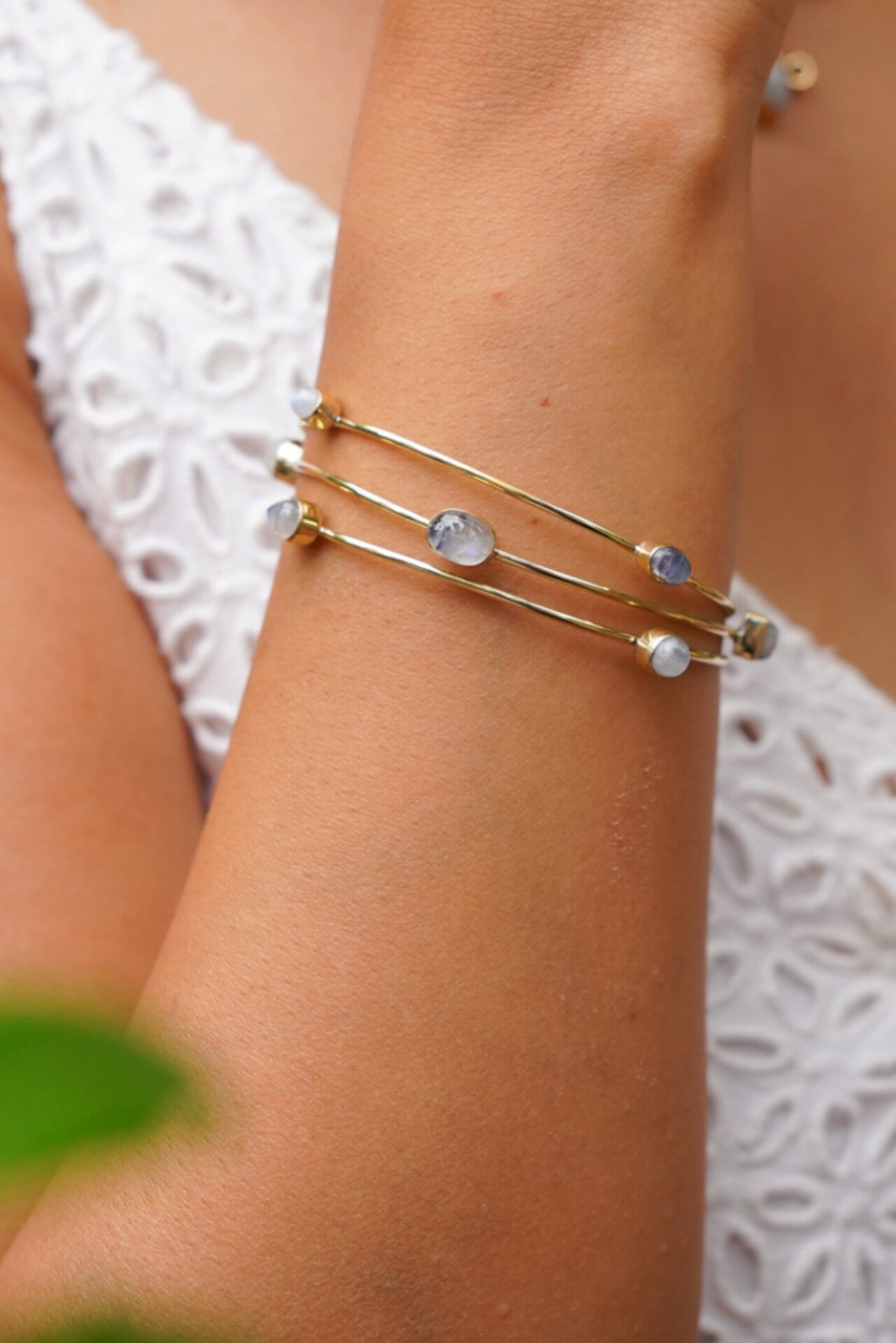 Moonstone 3 in 1 bangle