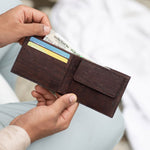 CLOVE Slim Coin Wallet Terrain + Brown