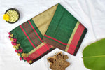 Emerald Sands - Linen Saree