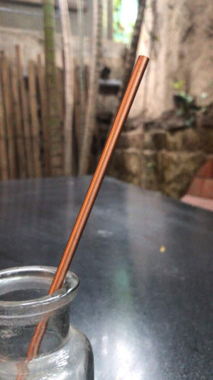 Rose Gold Straw - Straight