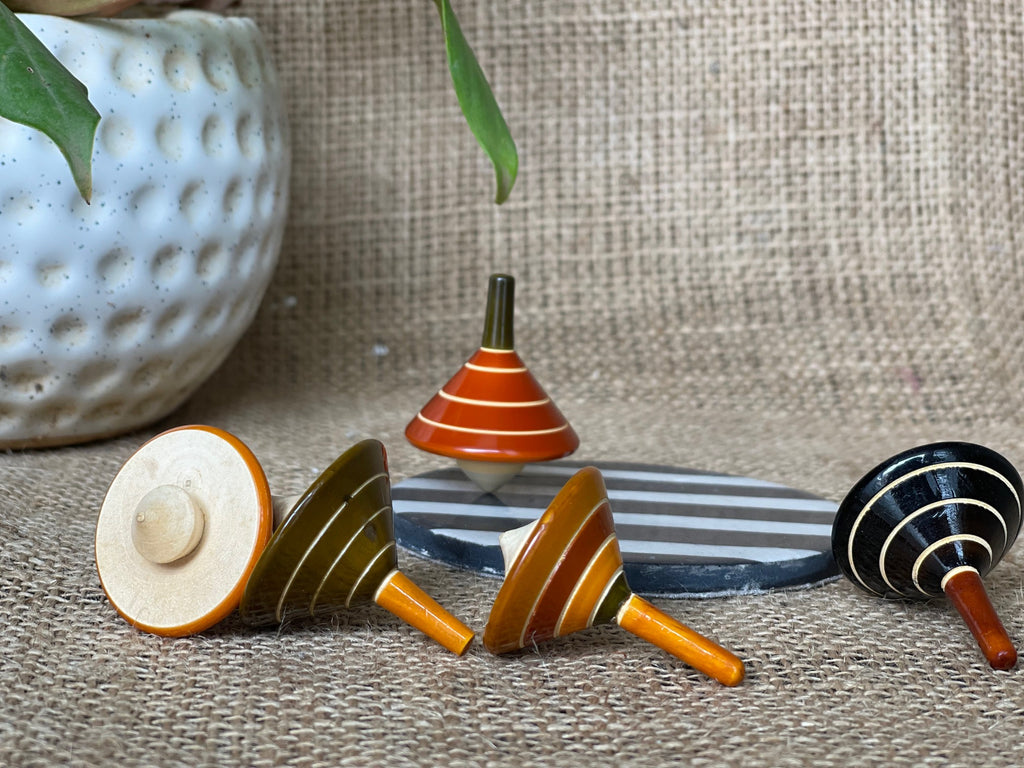 Wooden Spinning Top per piece